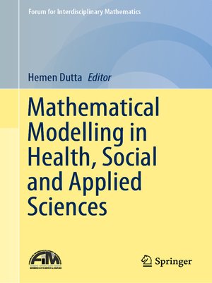 cover image of Mathematical Modelling in Health, Social and Applied Sciences